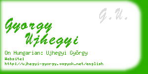gyorgy ujhegyi business card